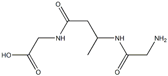 N-[3-(Glycylamino)butyryl]glycine Struktur