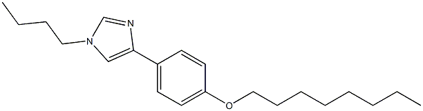 1-Butyl-4-[4-(octyloxy)phenyl]-1H-imidazole Struktur