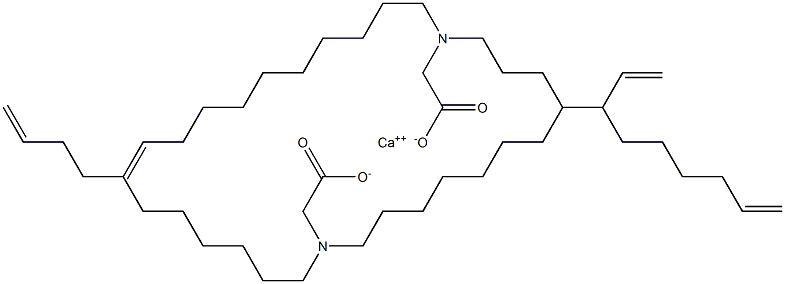 Bis[N,N-di(10-undecenyl)glycine]calcium salt Struktur