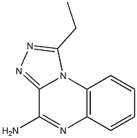 4-Amino-1-ethyl[1,2,4]triazolo[4,3-a]quinoxaline Struktur