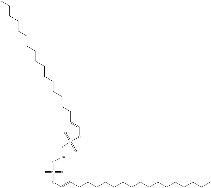 Bis[(1-octadecenyloxy)sulfonyloxy]calcium Struktur