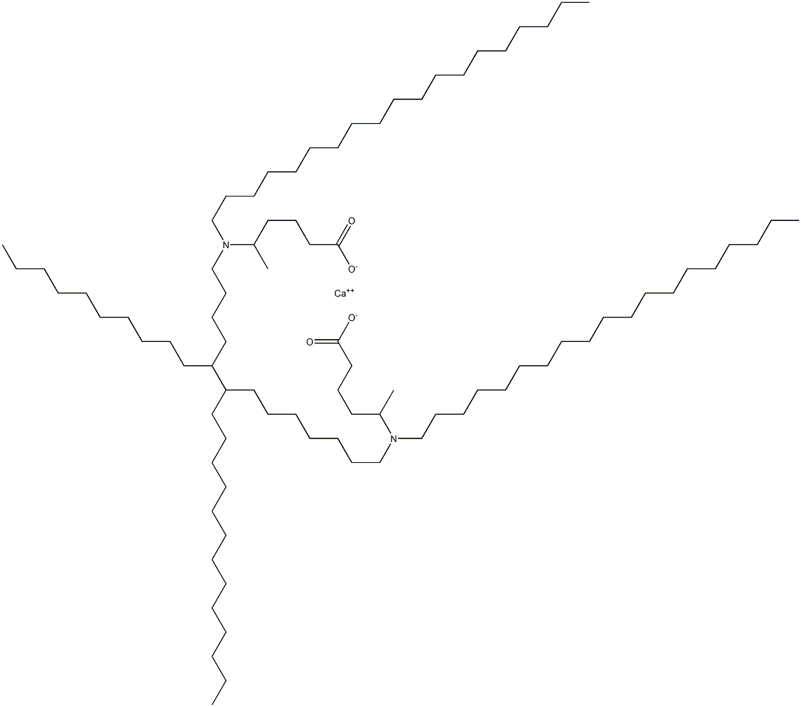 Bis[5-(dinonadecylamino)hexanoic acid]calcium salt Struktur