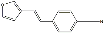 3-(4-Cyanostyryl)furan Struktur