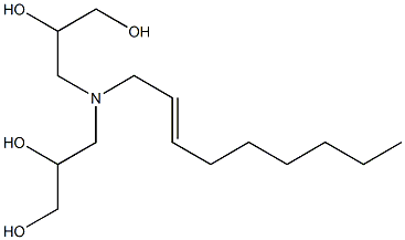 3,3'-(2-Nonenylimino)bis(propane-1,2-diol) Struktur