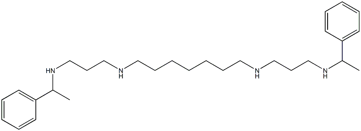 N,N'-Bis[3-(1-phenylethylamino)propyl]-1,7-heptanediamine Struktur