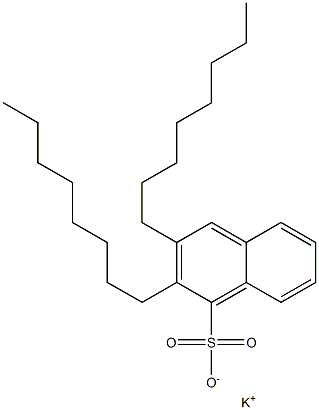 2,3-Dioctyl-1-naphthalenesulfonic acid potassium salt Struktur