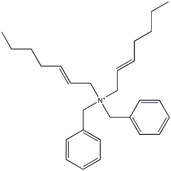 Di(2-heptenyl)dibenzylaminium Struktur