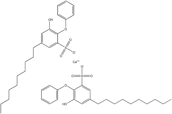 Bis(6-hydroxy-4-decyl[oxybisbenzene]-2-sulfonic acid)calcium salt Struktur