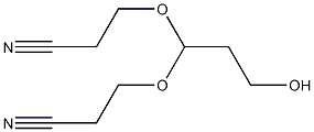 3,3-Bis(2-cyanoethoxy)-1-propanol Struktur