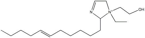 1-Ethyl-1-(2-hydroxyethyl)-2-(6-undecenyl)-3-imidazoline-1-ium Struktur