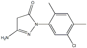 3-Amino-1-(5-chloro-2,4-dimethylphenyl)-5(4H)-pyrazolone Struktur