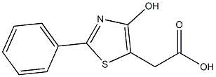 2-Phenyl-4-hydroxythiazole-5-acetic acid Struktur