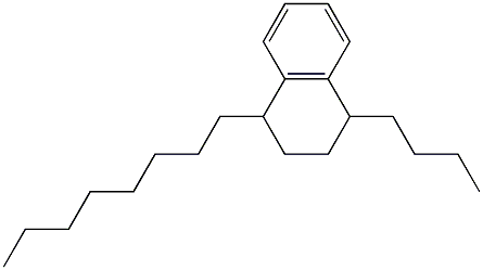 1-Butyl-4-octyl-1,2,3,4-tetrahydronaphthalene Struktur