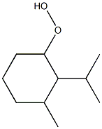 2-Isopropyl-3-methylcyclohexyl hydroperoxide Struktur