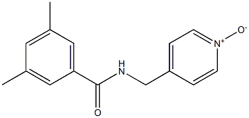 4-(3,5-Dimethylbenzoylaminomethyl)pyridine 1-oxide Struktur