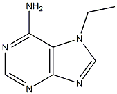 6-Amino-7-ethyl-7H-purine Struktur