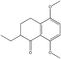 2-Ethyl-5,8-dimethoxytetralin-1-one Struktur