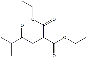 2-(3-Methyl-2-oxobutyl)propanedioic acid diethyl ester Struktur