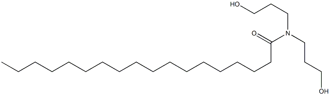 N,N-Bis(3-hydroxypropyl)stearamide Struktur