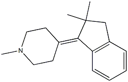 1-(1-Methyl-4-piperidylidene)-2,3-dihydro-2,2-dimethyl-1H-indene Struktur