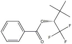 (+)-Benzoic acid (R)-1-trifluoromethyl-2,2-dimethylpropyl ester Struktur