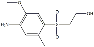 2-(4-Amino-5-methoxy-2-methylphenylsulfonyl)ethanol Struktur