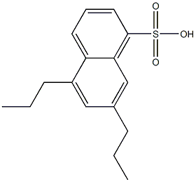 5,7-Dipropyl-1-naphthalenesulfonic acid Struktur