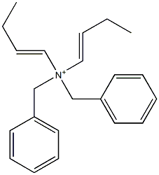 Di(1-butenyl)dibenzylaminium Struktur