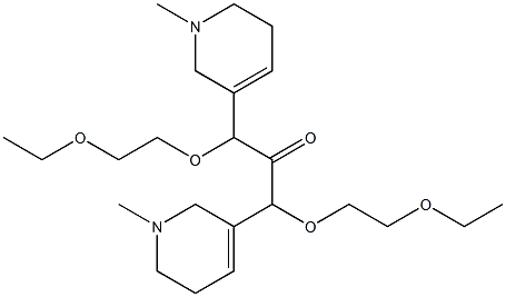 [(1-Methyl-1,2,5,6-tetrahydropyridin)-3-yl][(2-ethoxyethoxy)methyl] ketone Struktur