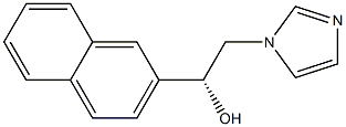 (R)-2-(1H-Imidazol-1-yl)-1-(2-naphtyl)ethanol Struktur