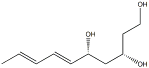 (2E,4E,6R,8S)-2,4-Decadiene-6,8,10-triol Struktur