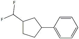 3-Phenyl-1-(difluoromethyl)cyclopentane Struktur