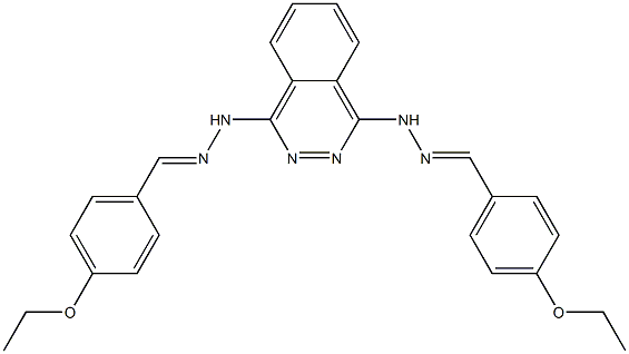 1,4-Bis[2-(4-ethoxybenzylidene)hydrazino]phthalazine Struktur