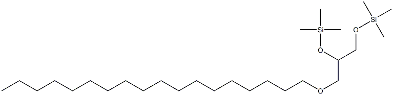 1-O-Octadecyl-2-O,3-O-di(trimethylsilyl)glycerol Struktur