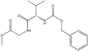 N-[N-(Benzyloxycarbonyl)valyl]glycine methyl ester Struktur