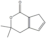 3,3-Dimethyl-4,7-dihydrocyclopenta[c]pyran-1(3H)-one Struktur