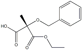 [S,(-)]-2-(Benzyloxy)-2-methylmalonic acid hydrogen 1-ethyl ester Struktur