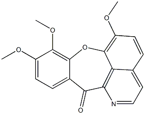 6,8,9-Trimethoxy-12H-[1]benzoxepino[2,3,4-ij]isoquinolin-12-one Struktur