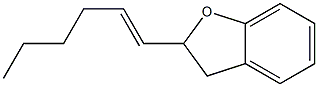 2,3-Dihydro-2-[(E)-1-hexenyl]benzofuran Struktur