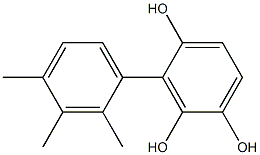 3-(2,3,4-Trimethylphenyl)benzene-1,2,4-triol Struktur