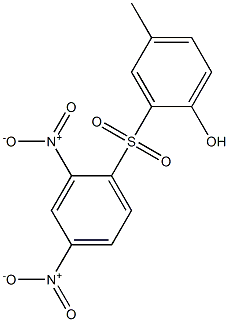 4-Methyl-2-[(2,4-dinitrophenyl)sulfonyl]phenol Struktur