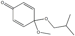 4-(2-Methylpropoxy)-4-methoxy-2,5-cyclohexadien-1-one Struktur