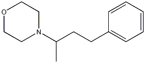 4-(1-Methyl-3-phenylpropyl)morpholine Struktur