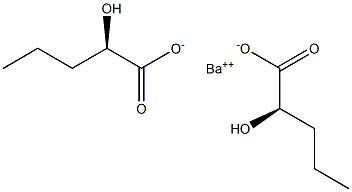 Bis[[R,(+)]-2-hydroxyvaleric acid] barium salt Struktur