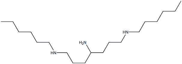 N,N''-Dihexylheptane-1,4,7-triamine Struktur