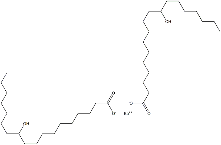 Bis(11-hydroxystearic acid)barium salt Struktur