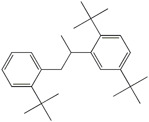 2-(2,5-Di-tert-butylphenyl)-1-(2-tert-butylphenyl)propane Struktur