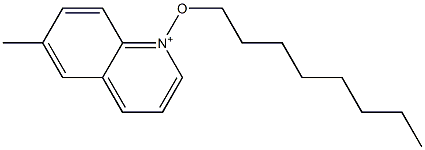 6-Methyl-1-octyloxyquinolinium Struktur