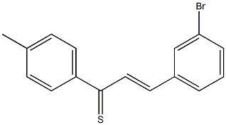 (E)-3-Bromo-4'-methylthiochalcone Struktur