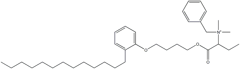 N,N-Dimethyl-N-benzyl-N-[1-[[4-(2-tridecylphenyloxy)butyl]oxycarbonyl]propyl]aminium Struktur